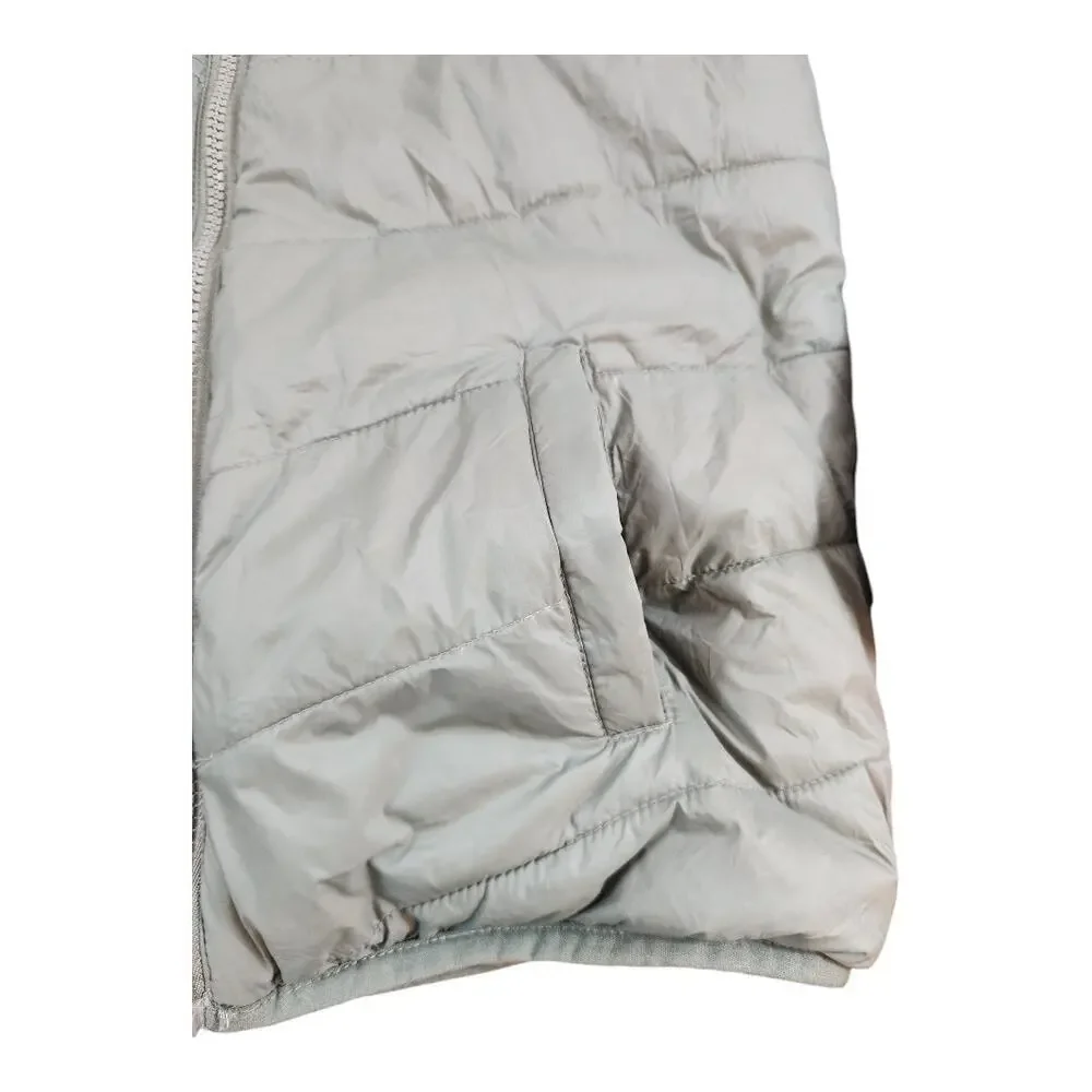 Abercrombie kids army green puffer jacket lined‎ coat zip with pockets